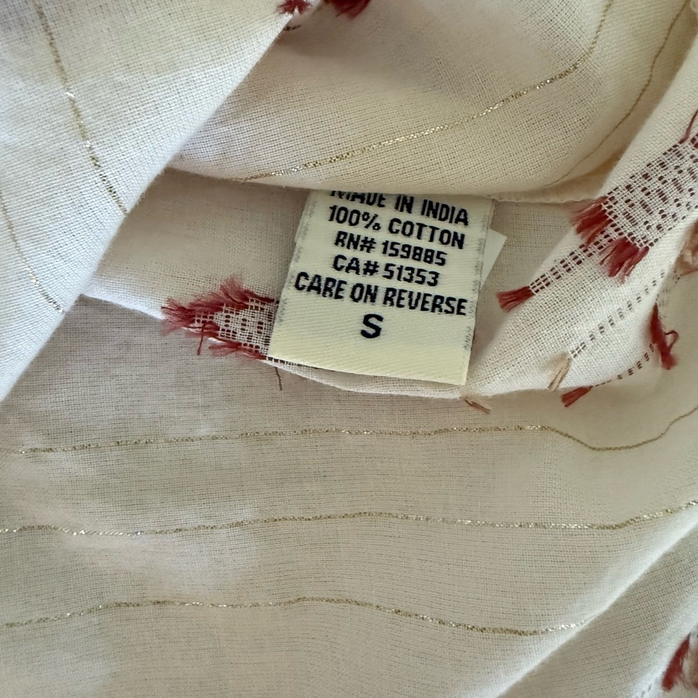 Dylan Beige And Rust Patterned Blouse - image 4